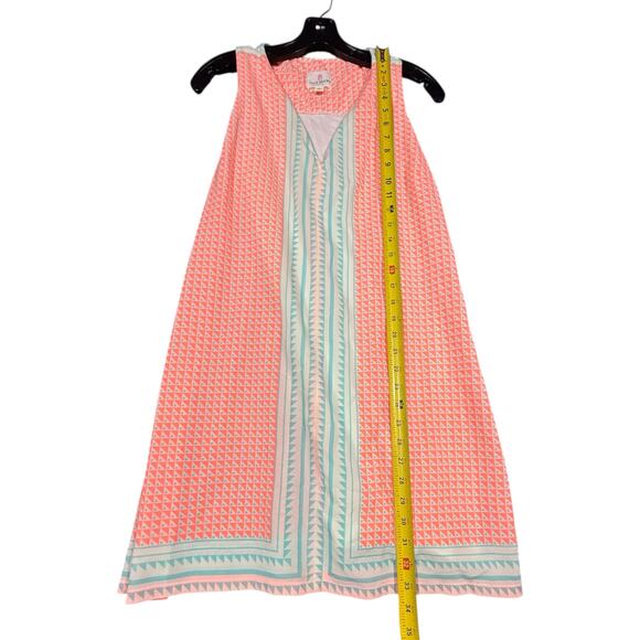Julie Brown NYC Pink Geometric Print Sleeveless Dress Size 8 - Picture 3 of 7